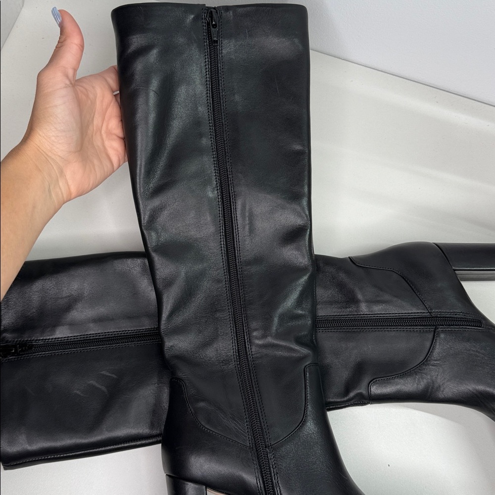 Antonio Melani Mckendra high heeled black riding boots calf boots black 6 - Picture 5 of 12